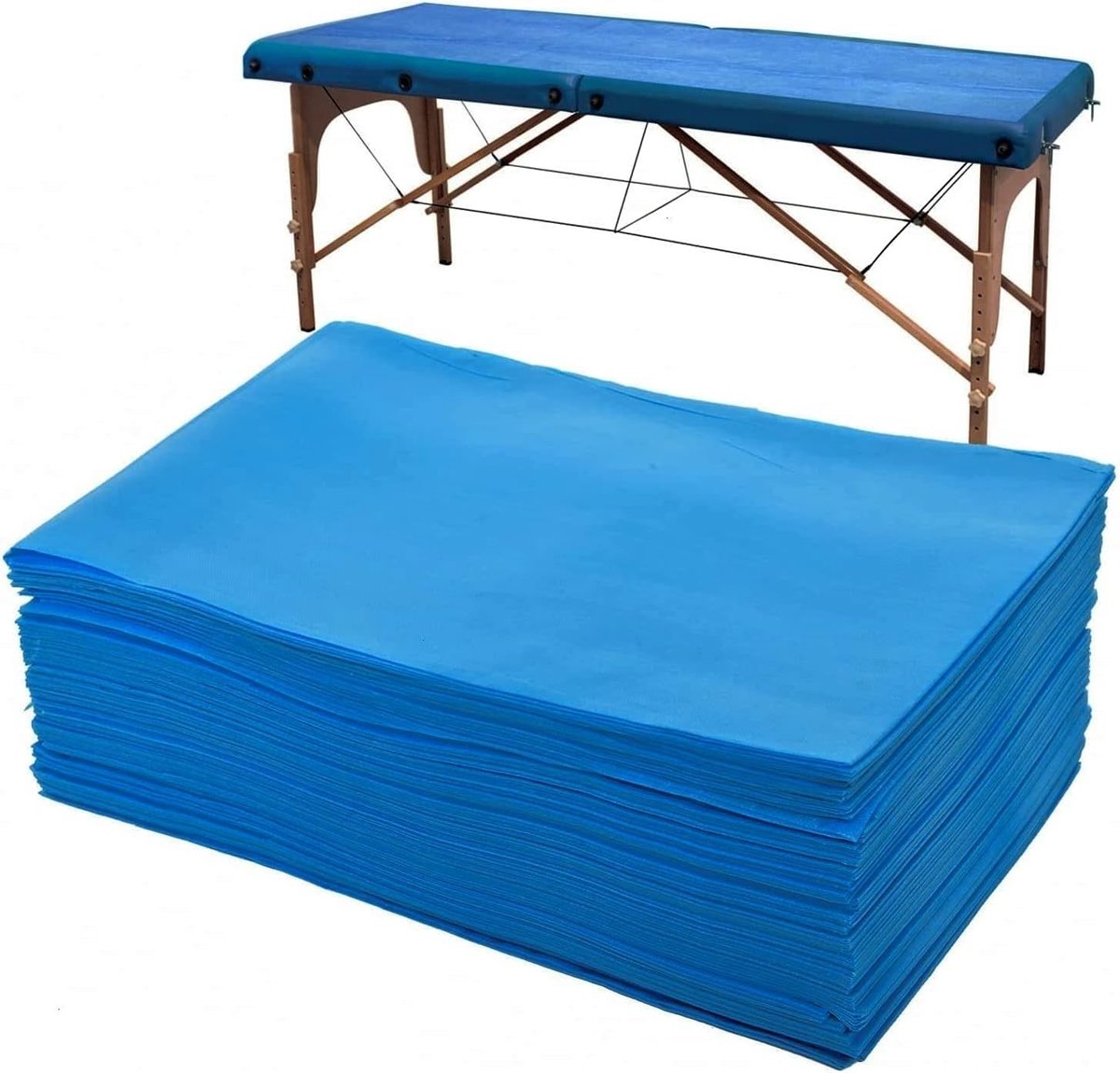 Wegwerpmassagestoelkussens, 20 stuks, zacht en huidvriendelijk, ideaal voor schoonheidssalons, spa's en hotels, 80 x 40 cm