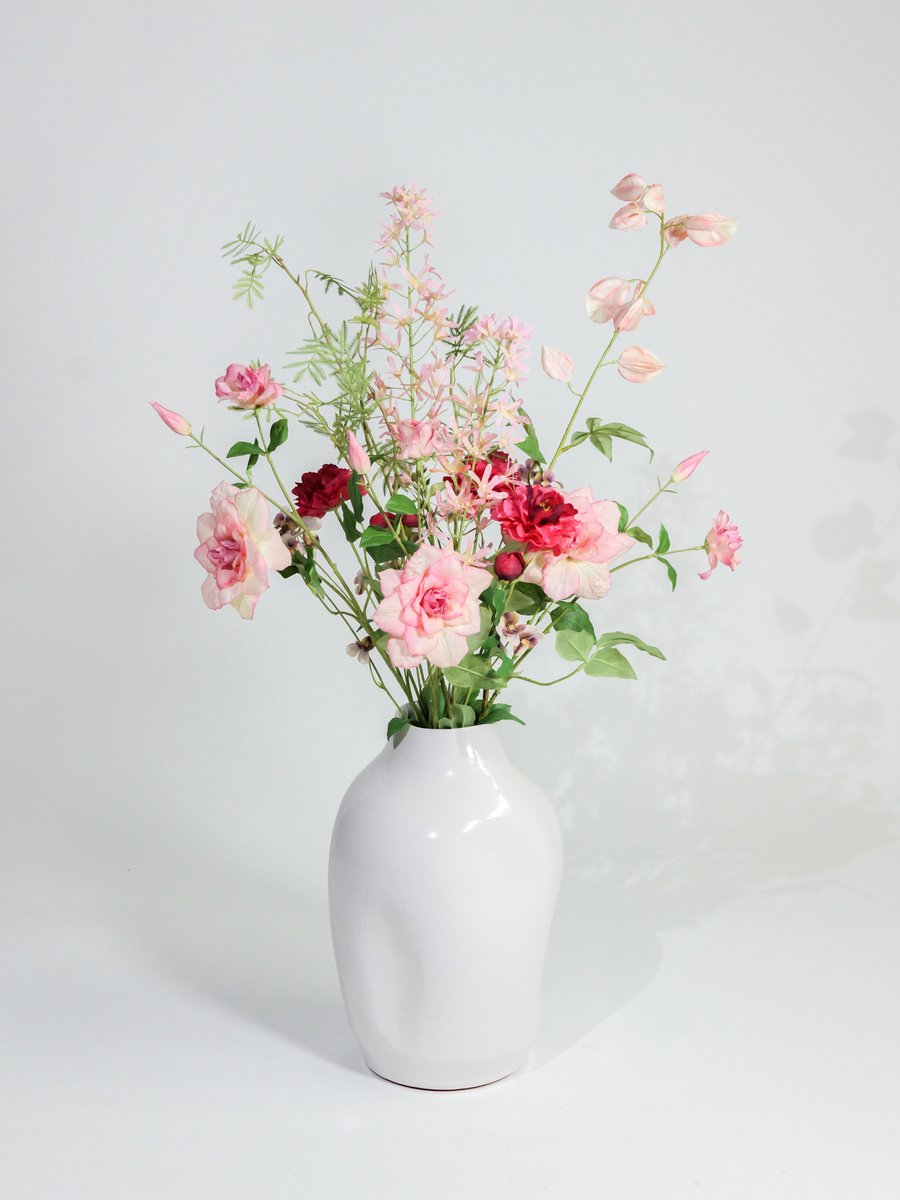 Kunstboeket Roze Rozen