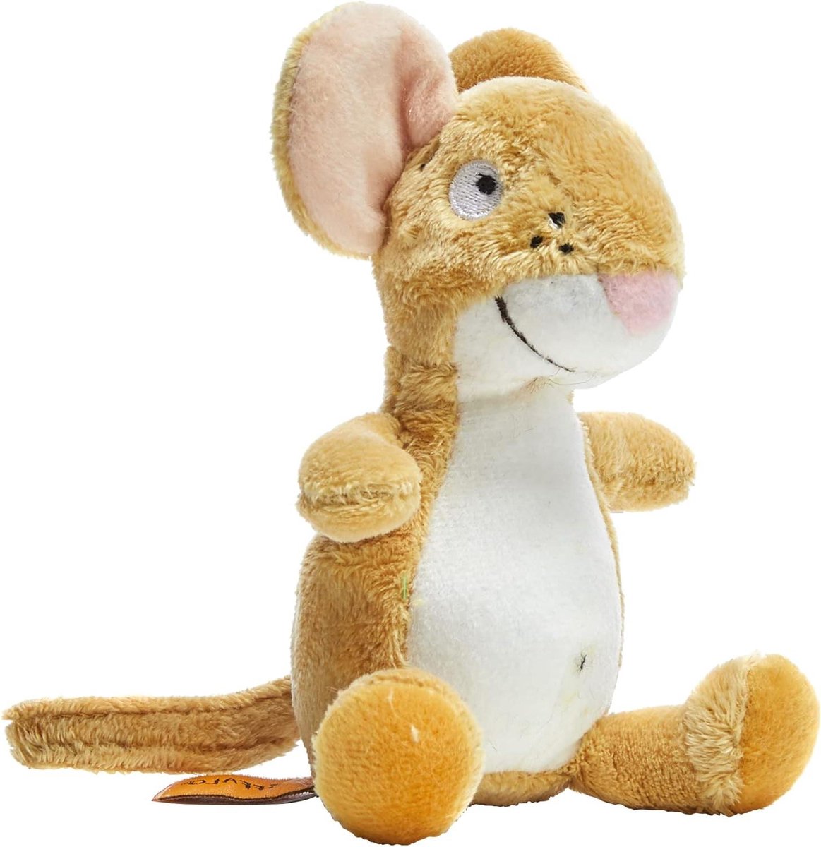 Gruffalo Mouse Knuffel - Zacht Speelgoed - Kindervermaak - Handgemaakt Kwaliteit - 18 cm - Bruin Wit