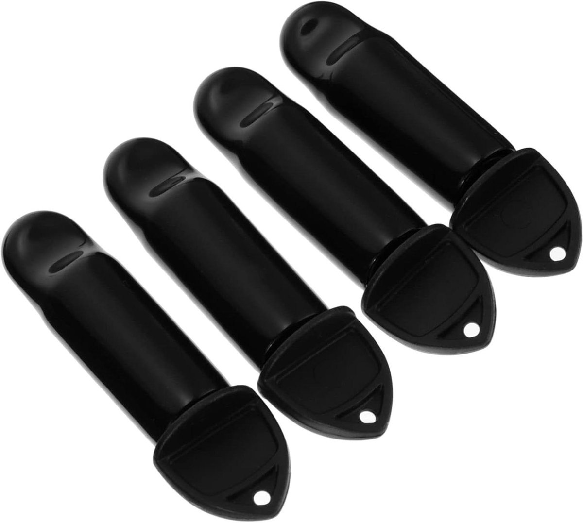 Bierdeksel Reinigingsset - Tapkraan Doppen - Biertap Onderhoud - Veerkrachtig Rubber - 4 Borstels 4 Doppen - Zwart