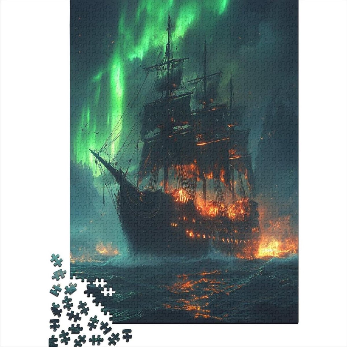 Scheeps Puzzel - Volwassen Legpuzzel - Ontspanning Thuis - Unieke Vormen - 1000 Stukjes - Kleurrijk
