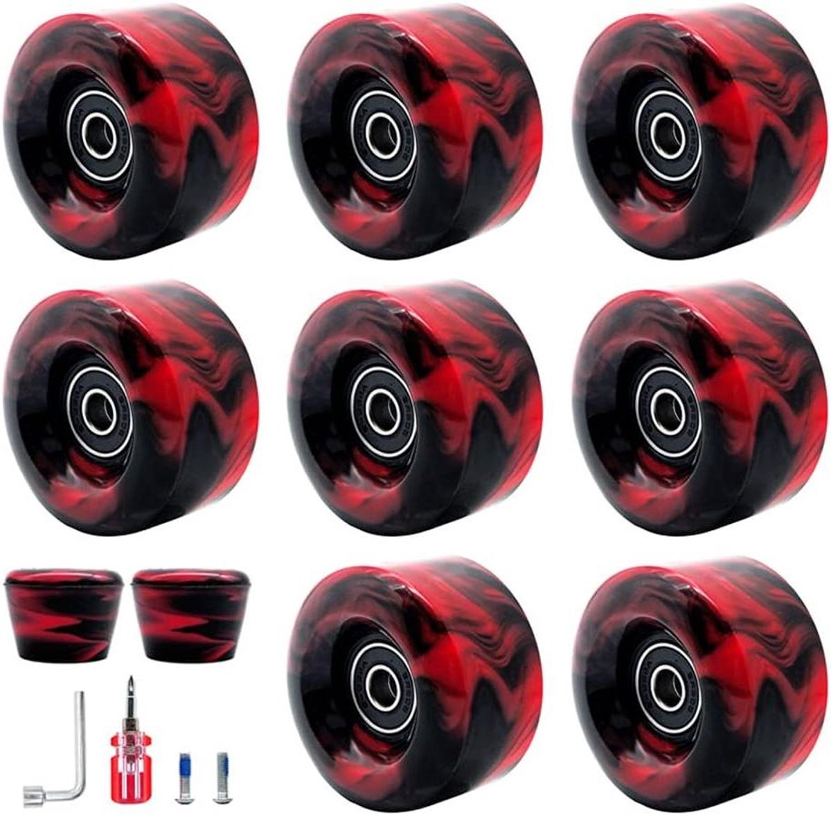 Rolschaats Wielen Set Skate Wielen Snel Schaatsen PU Schokabsorptie 32mm x 58mm