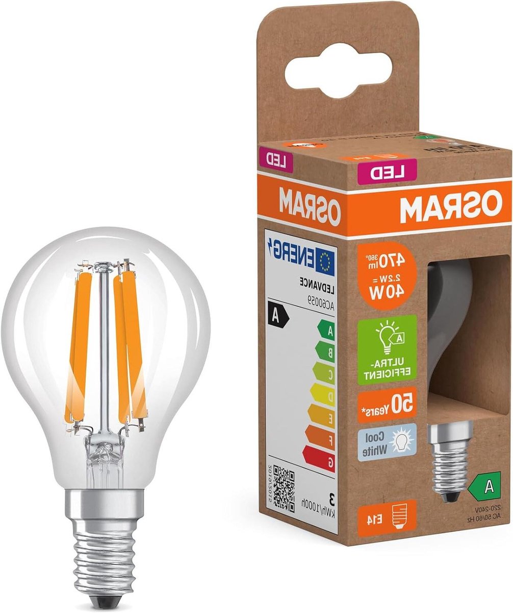 Ledlamp Minibol - Decoratieve Lamp - Huishoudelijke Verlichting - LED Filament Technologie - 45 mm diameter - Helder