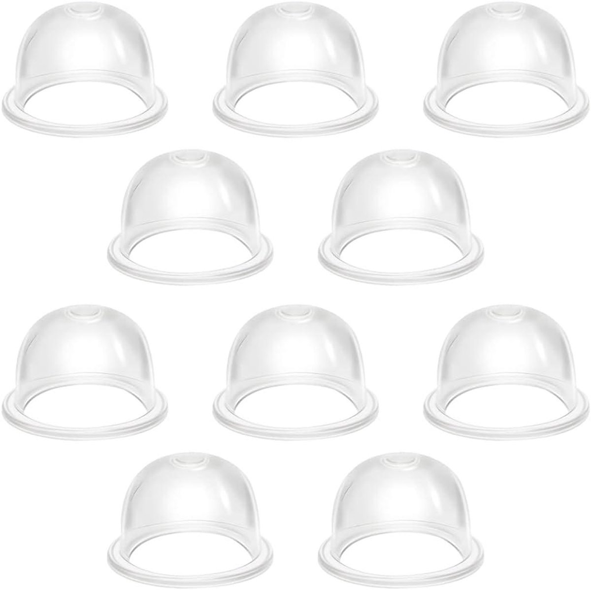 Ontstekingscapsules Primerpomp - Brandstofpomp Carburateur - Gereedschap Starten - Hoogwaardig Transparant Rubber - 19 mm basis - Transparant