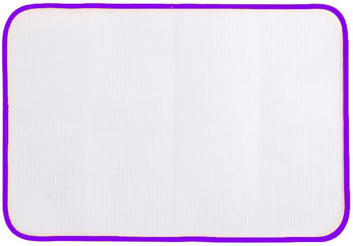 2 Stuks Strijkbeschermdoek – Hittebestendig Strijkmat Mesh voor Kleding – Beschermt Tegen Glans en Brandplekken – Geschikt voor Strijken van Kleding – 40x60 cm – Paars