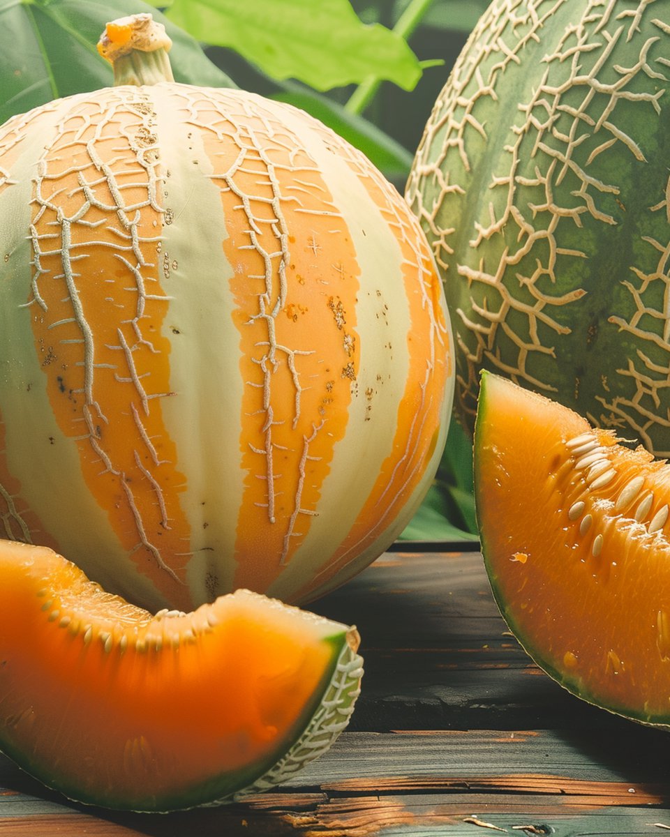 5 sets - Meloen Zaden Oranje Ananas Cucumis Melo Eenjarig