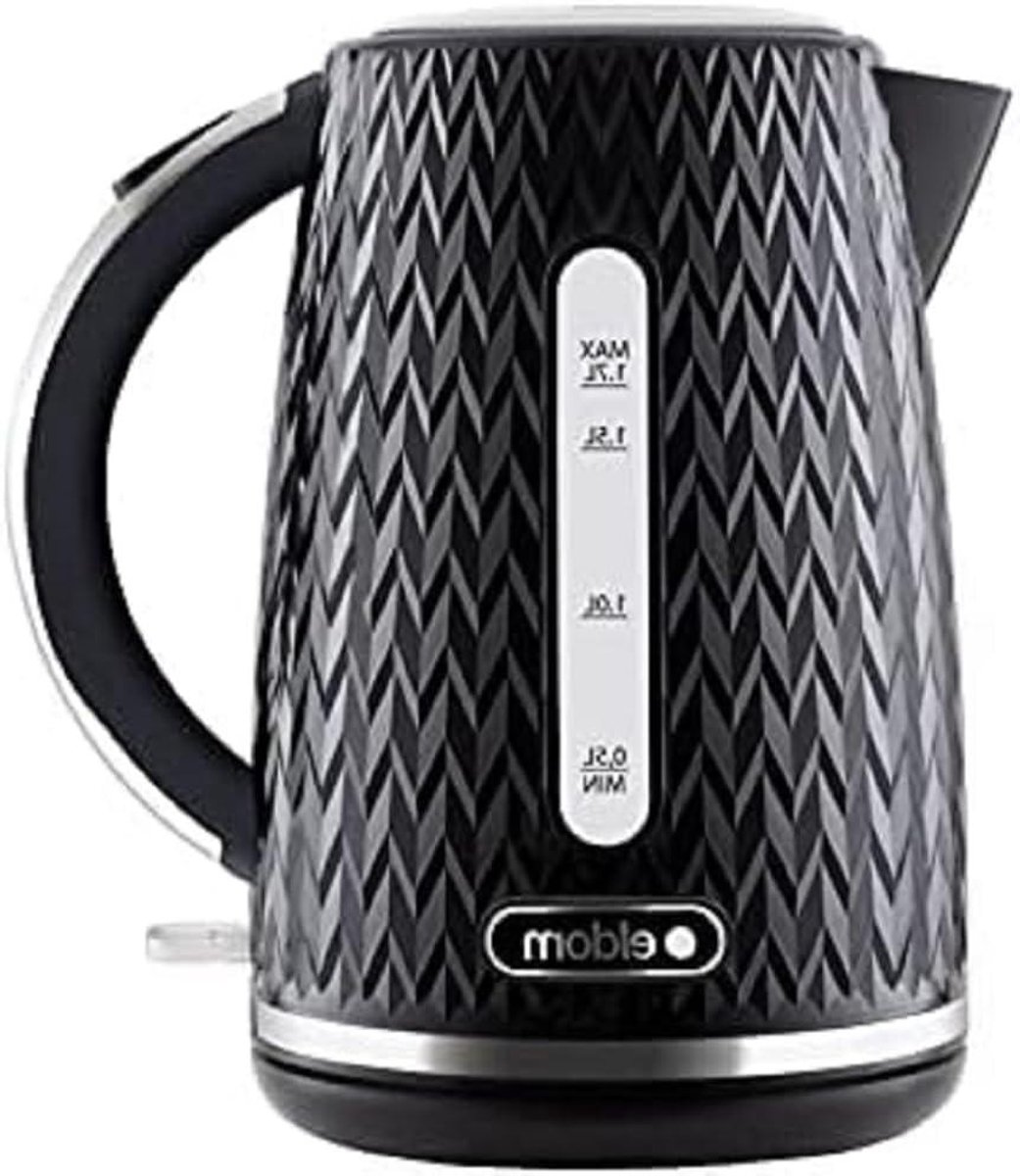 Elektrische Waterkoker - Snel Water Koken - Koffie Thee Maken - Origineel Design - 17 Liter - Zwart