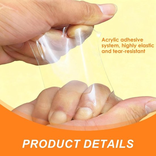 Reparatiepatches - Zelfklevende Flicken - Opblaasbare Producten Repareren - Waterdicht TPU Materiaal - 20 Stuks - Transparant van Merkloos — afbeelding 3