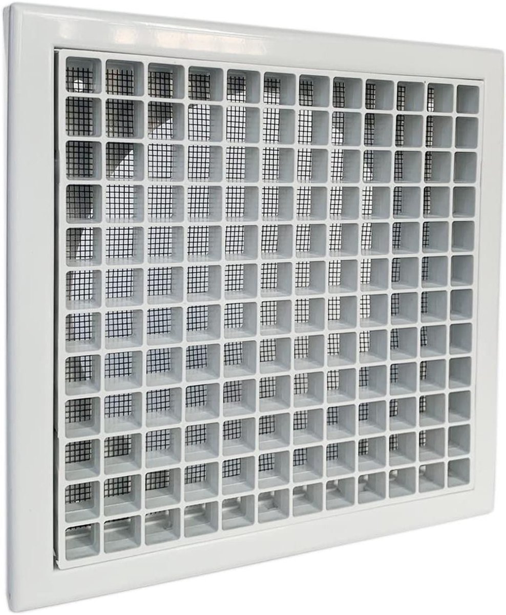 Wandrooster Lucht - Ventilatiekap - Luchtcirculatie Verbeteren - Met Anti-insectengaas - 6 Inch 150mm - Wit
