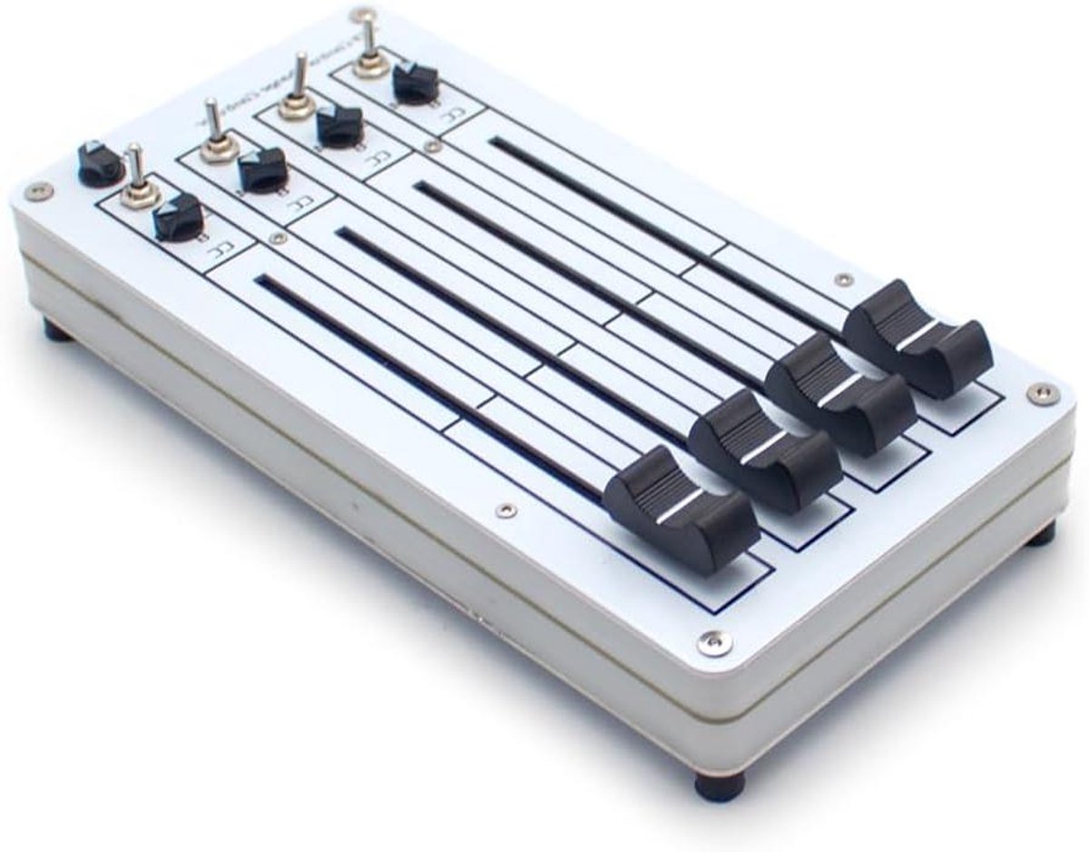MIDI CC Controller - Muziek Mixer - Muziek Productie - Plug & Play - 4 Faders - Zwart
