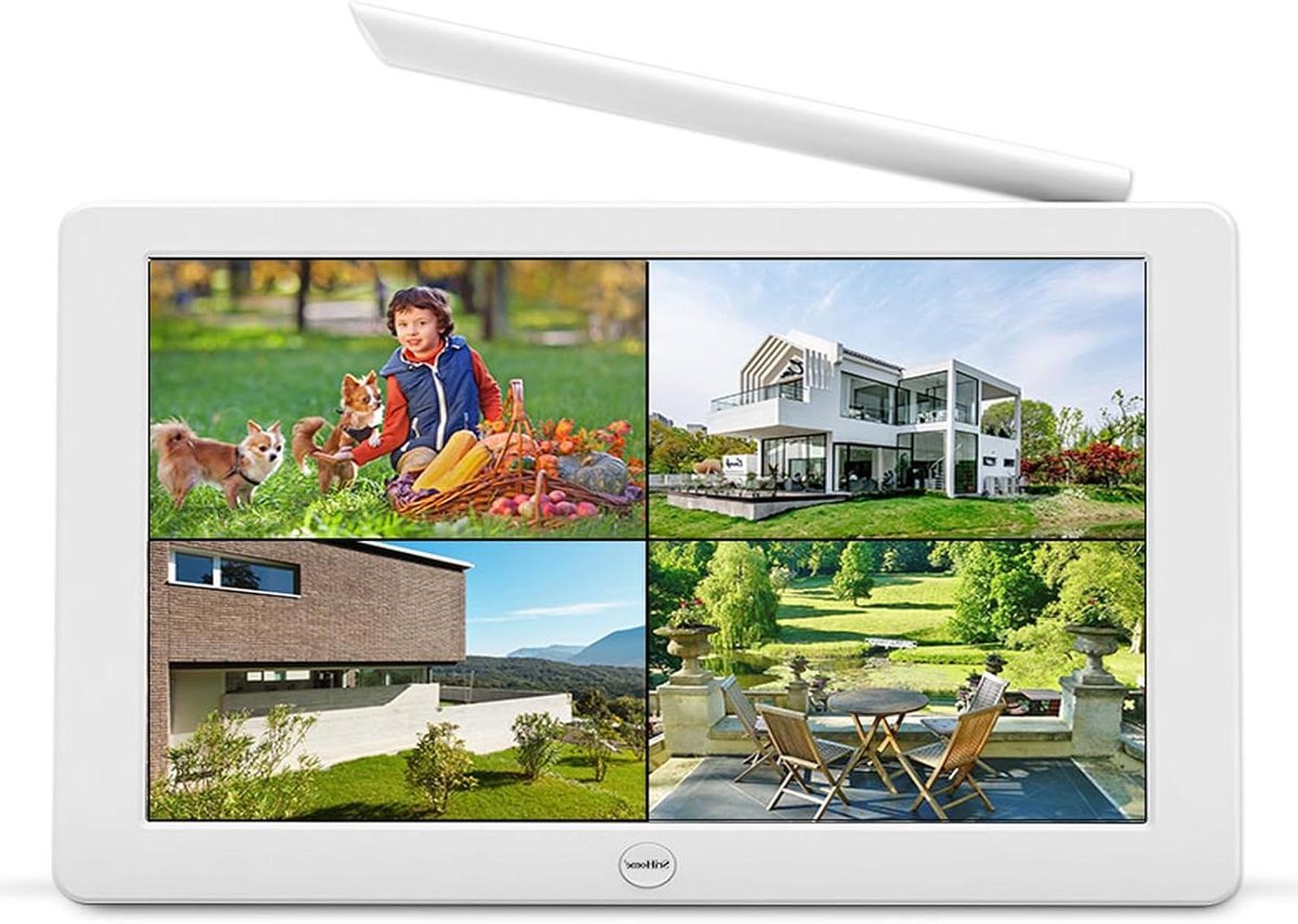 Bewakingssysteem Met Scherm - Draadloze Camera Set - Huis Beveiligen - Tot 8 Camera's - 10.1 Inch Scherm - Zwart
