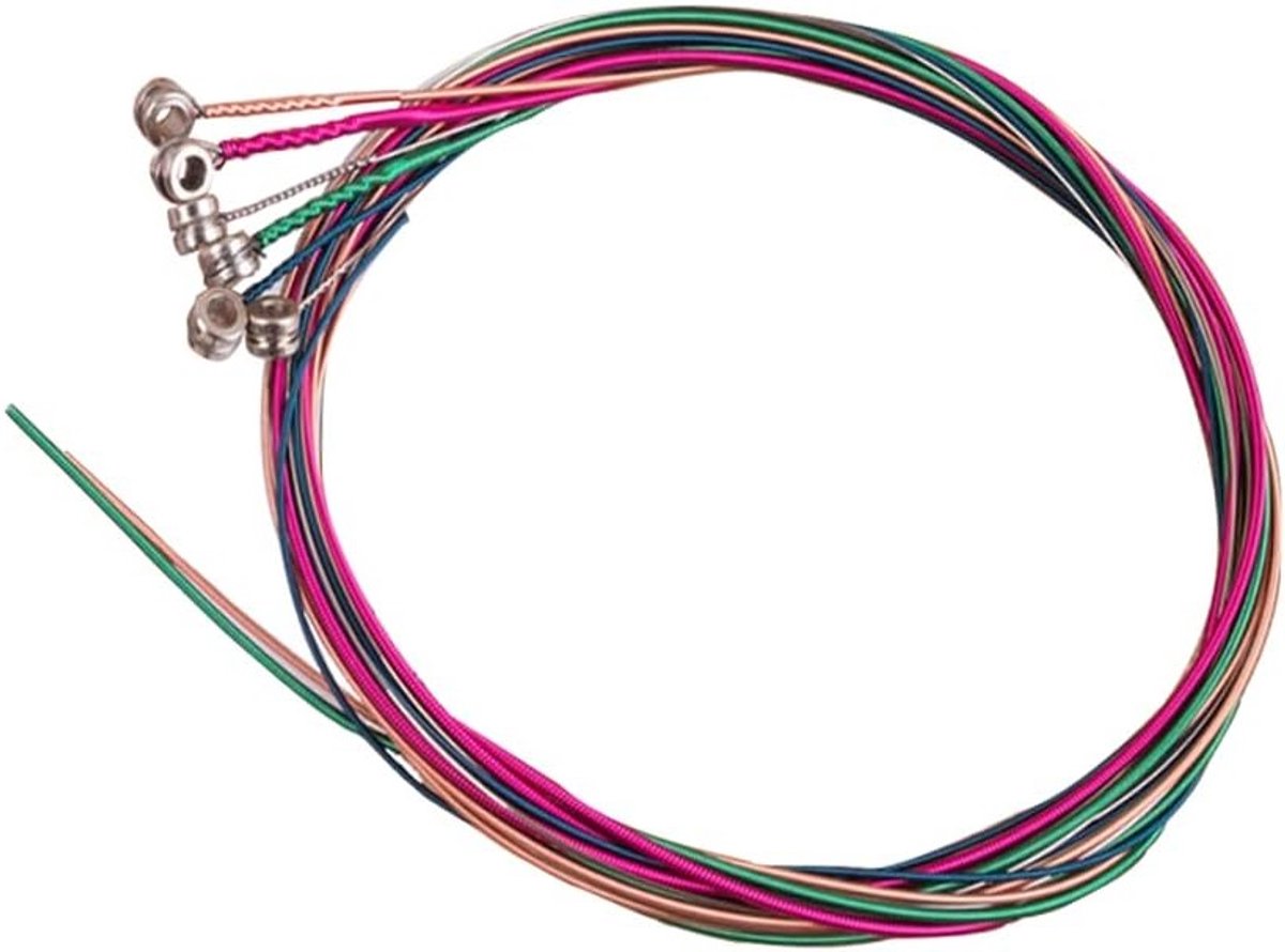 Vervangende Stalen Gitaar Snaren, 6 Stuks, Accessoires voor Gitaar, Ideaal voor een Prachtige Klank en Geluidservaring