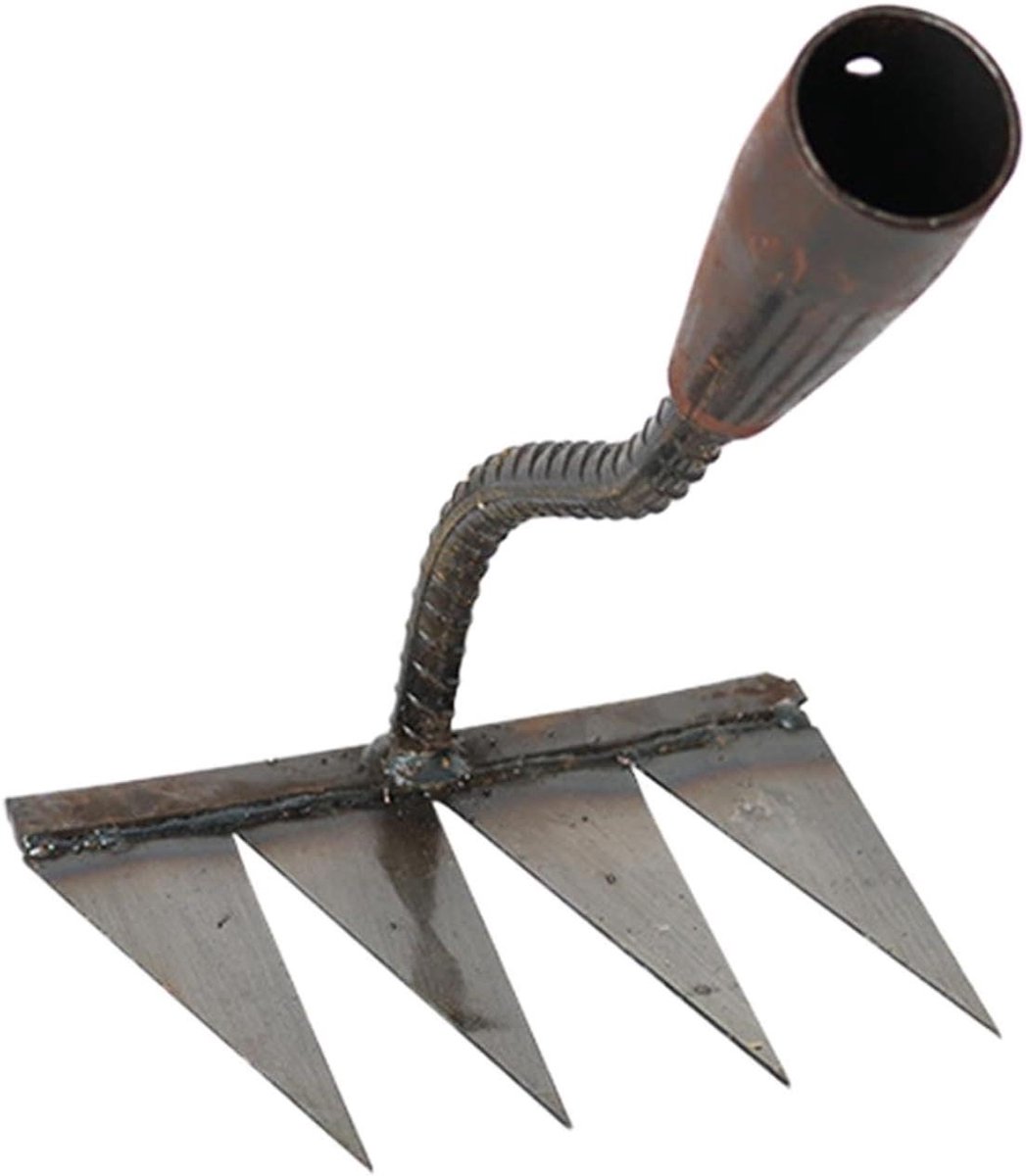 Tuinhark - Onkruid hark Cultivator - Tuinonderhoud - Robuust Koolstofstaal - 216 cm breed - Stijl A
