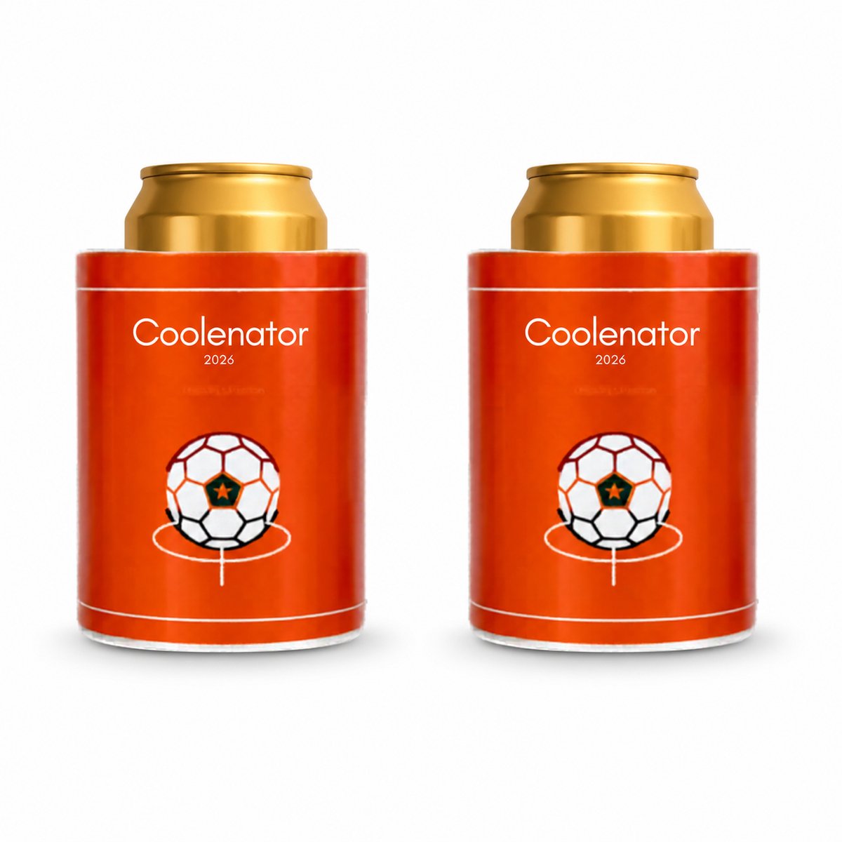 Coolenator Bierkoeler 2-Pack - WK 2026 Oranje Editie - Met Vrieselement