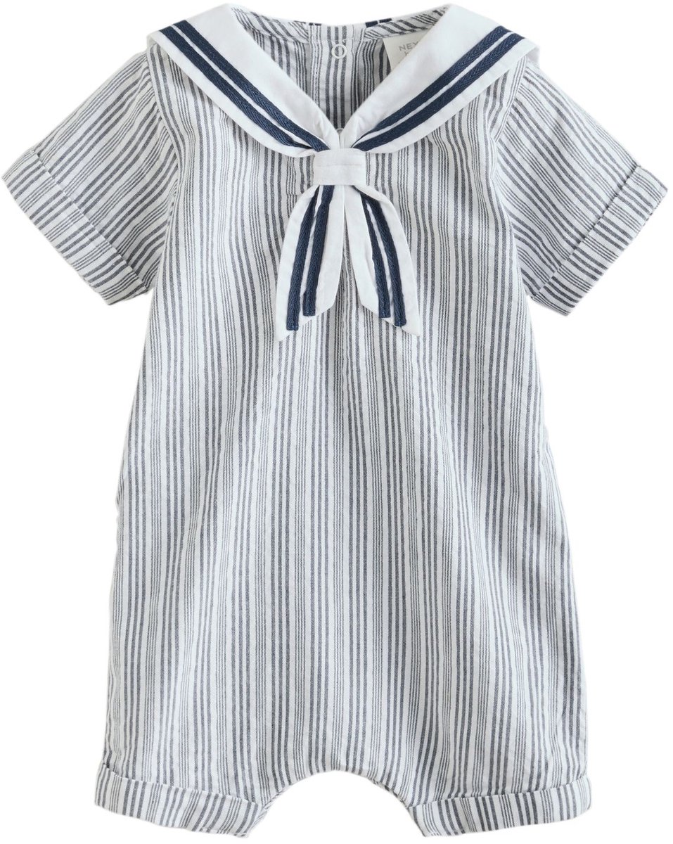 Next - Jongens - Geweven babyrompertje - Blauw