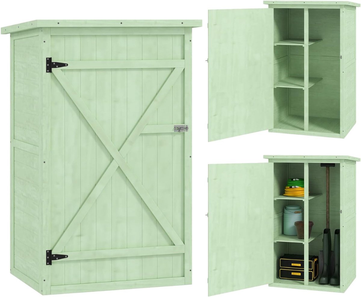 MRKK® Tuinkast - Tuinkist - Tuinkasten voor Buiten - Tuinberging - Hout - Groen