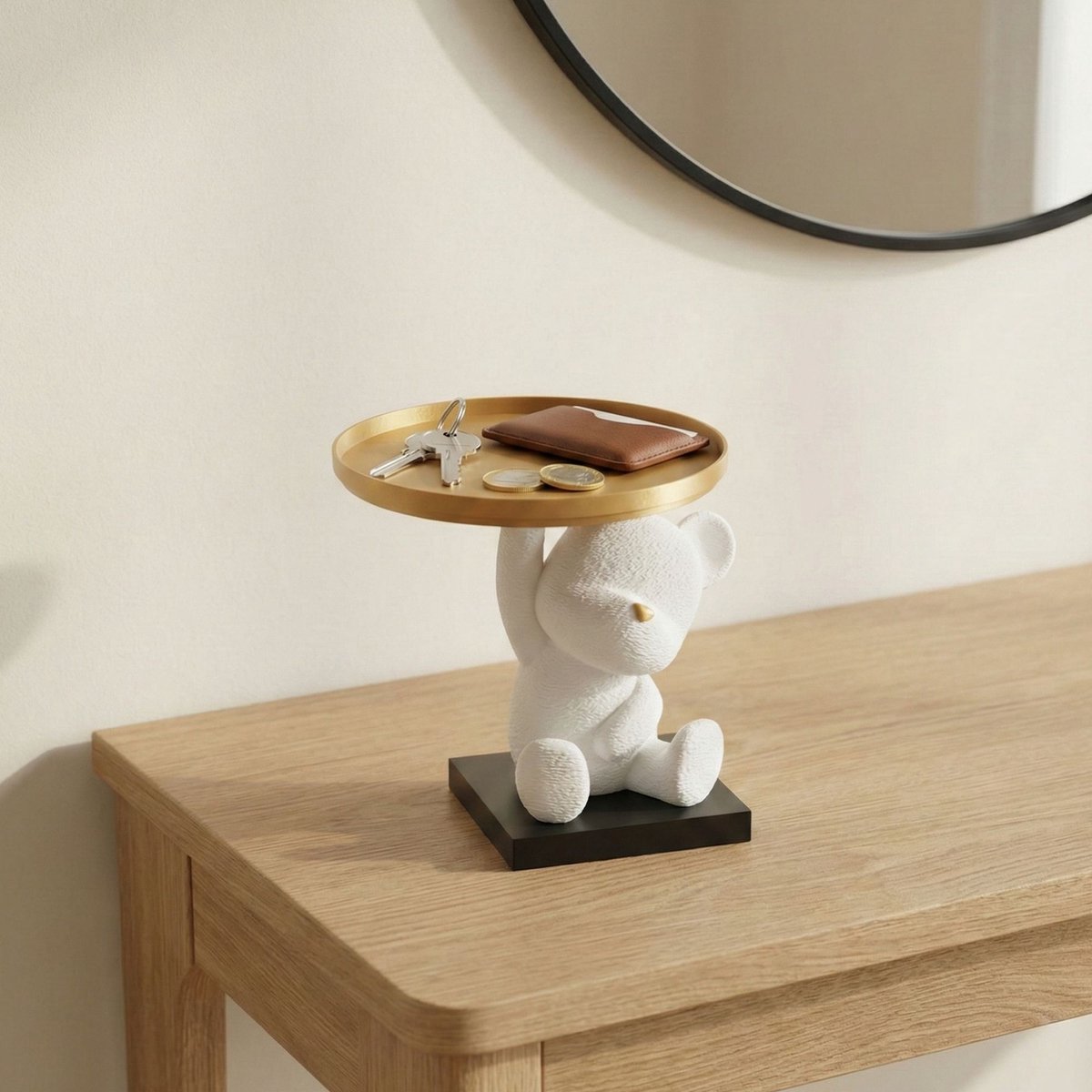 Asir - snuisterij - Wit, Goud - 100% bioplastic - 20 x 15 x 15 cm