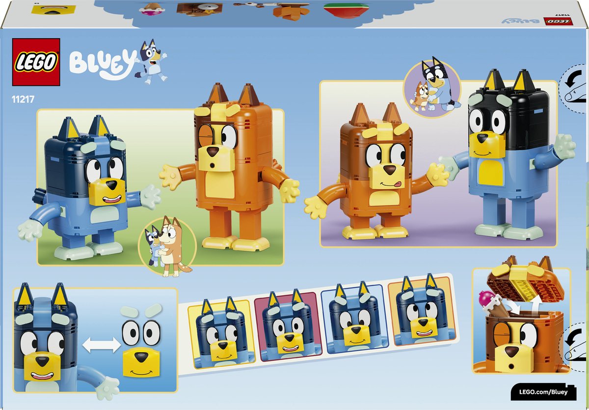 LEGO Bluey Bouwbare Figuren van Bluey en Haar Familie Bouwpakket voor Kinderen 11217 – foto 6
