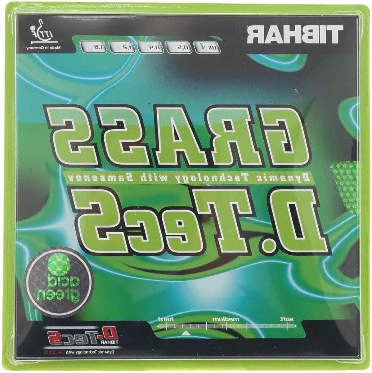 Tafeltennis Rubber - Blad voor Bat - Sportieve Prestaties - Zonder Spons - 15.01x10.01cm - Zuur Groen