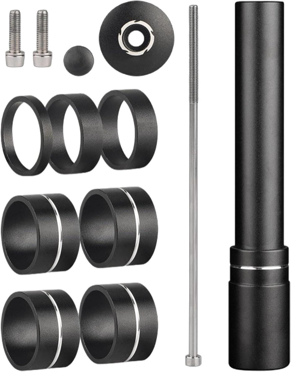 Fietsstuurverhoger - Stuurlift - Comfortabel Fietsen - Verstelbare Hoogte - 28.6 mm - Aluminium