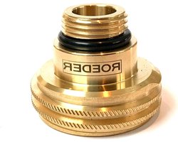 ROEDER-Gas ACME LPG-adapter M22 35 mm lang, van messing