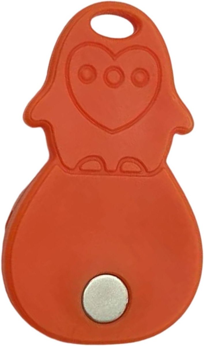 Potopener Set - Deksel Lifter - Keuken Hulpstuk - Magnetische Greep - 7x4 cm - Oranje
