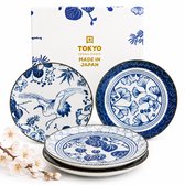 Tokyo Design Studio Nippon Blue sushi serviesset 6-delig * Donkerblauw * de Bije