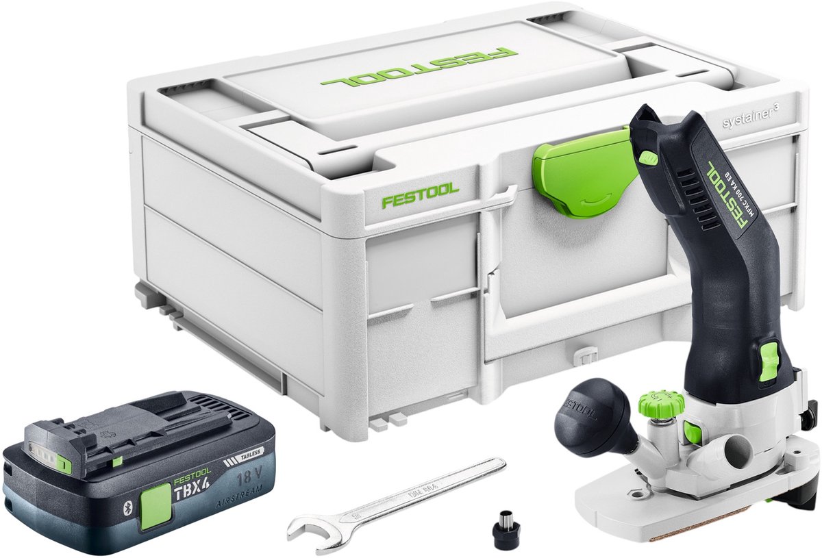 Festool MFKC 700 KA EB-Basic accu-module kantfrees 18 V 8 mm borstelloos + 1x accu 4,0 Ah + Systainer - zonder oplader