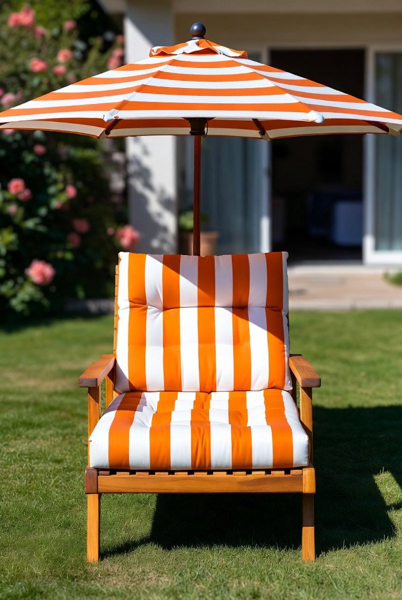 Luxe Zonnebank – Wit – Industrohome