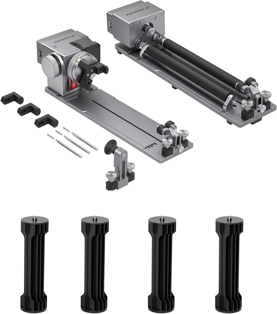 Laser Rotatie Roller - Cilinder Graveerder - 3D Graveren - Onregelmatige Objecten Klemmen - 2997 x 2499 x 13 cm