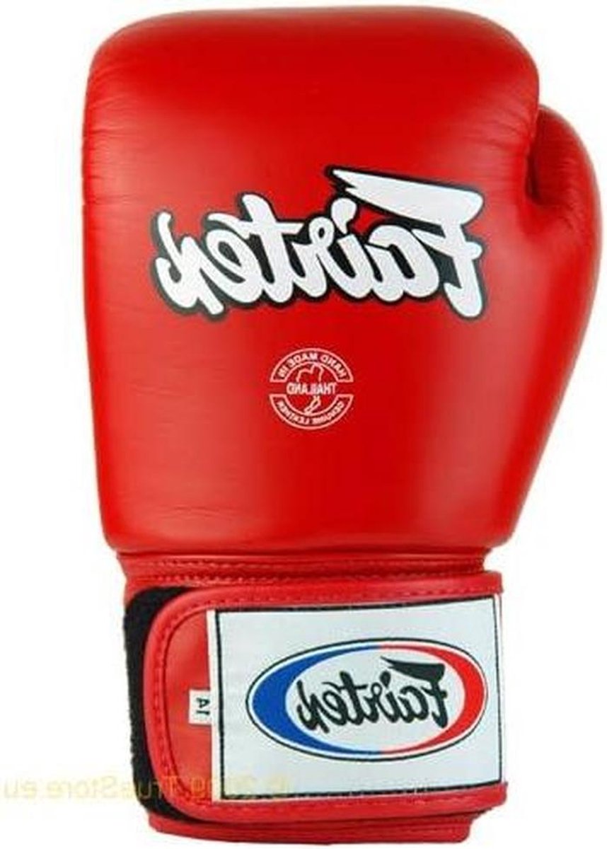 Bokshandschoenen - Kickbokshandschoenen Muay Thai - Sport Training - Ergonomisch Gevormd - 18 Ounces - Rood