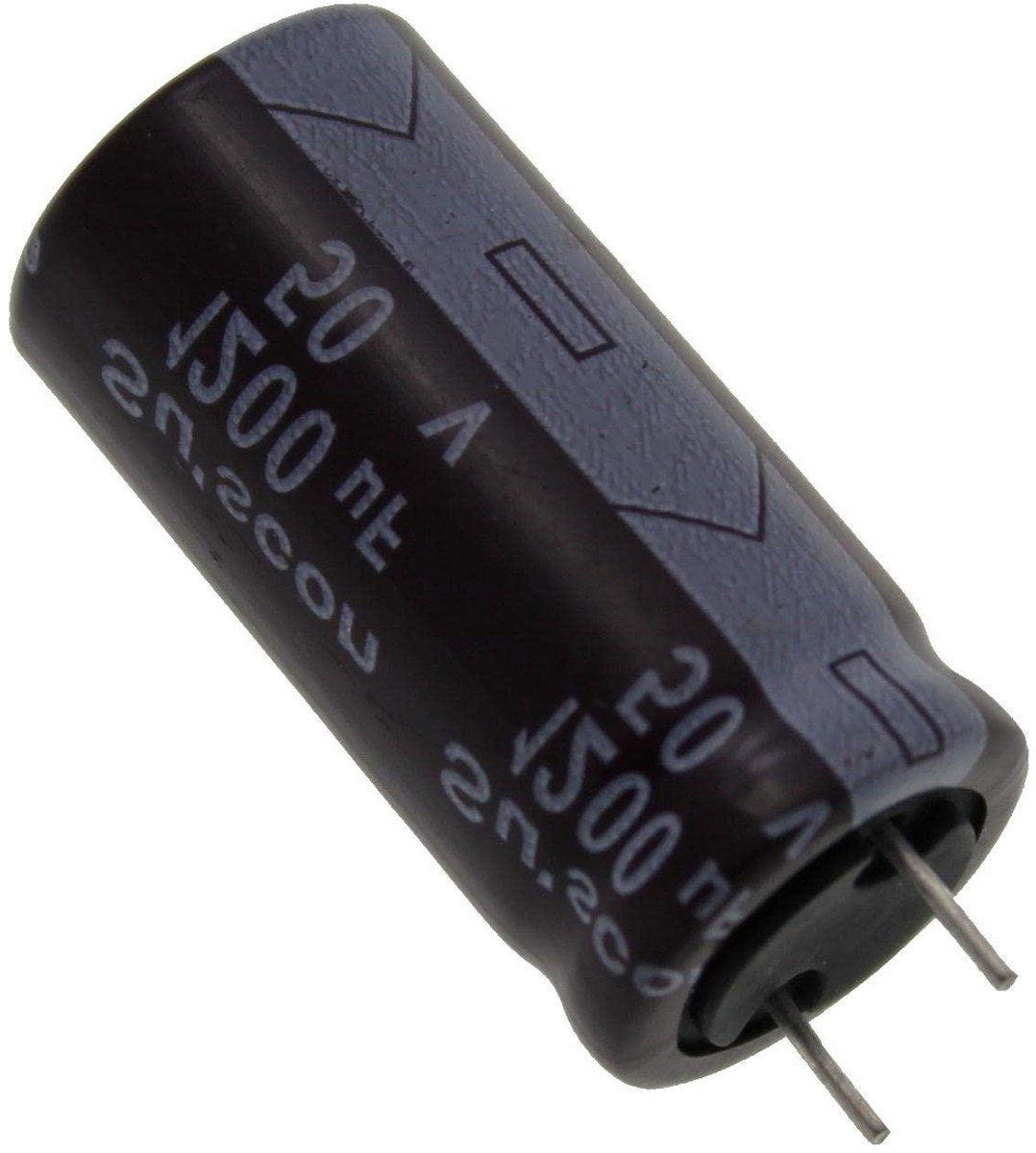 Elektrolytische Condensator - Elko Condensator Aluminium Condensator - Elektronica Reparatie - Radiale 2-polige uitvoering - 1200µF 50V - Zwart