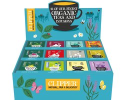 Clipper Biologisch thee - probeer box - assortiment box - 12 verschillende smaken - 12x15 theezakjes - 180 theezakjes
