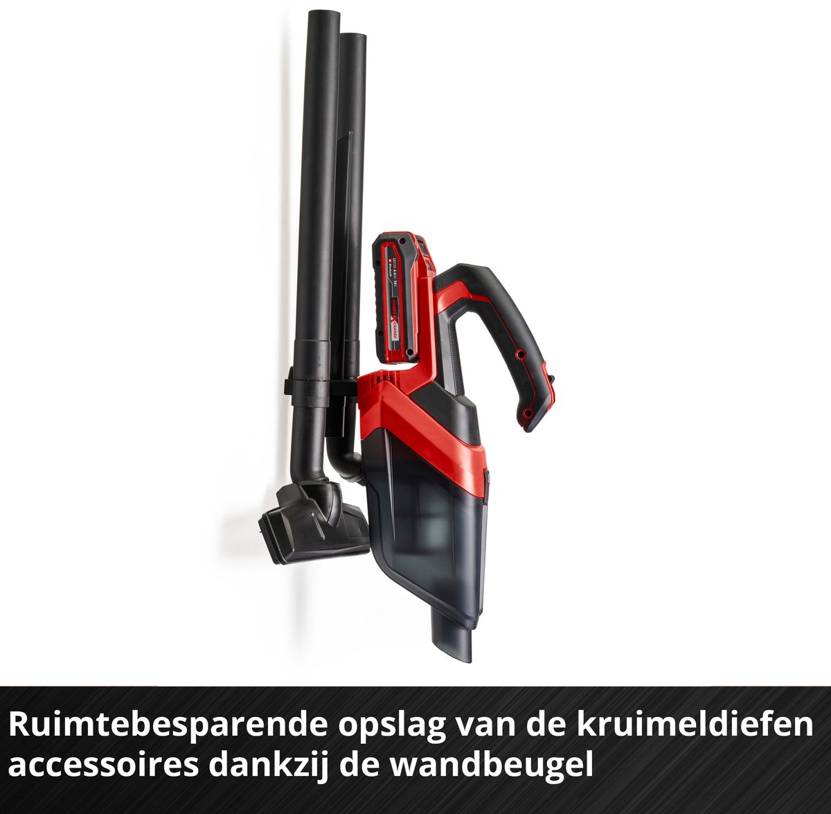 Einhell Accu Kruimelzuiger TE-HV 18/06 Rood 0,6L - afbeelding 3