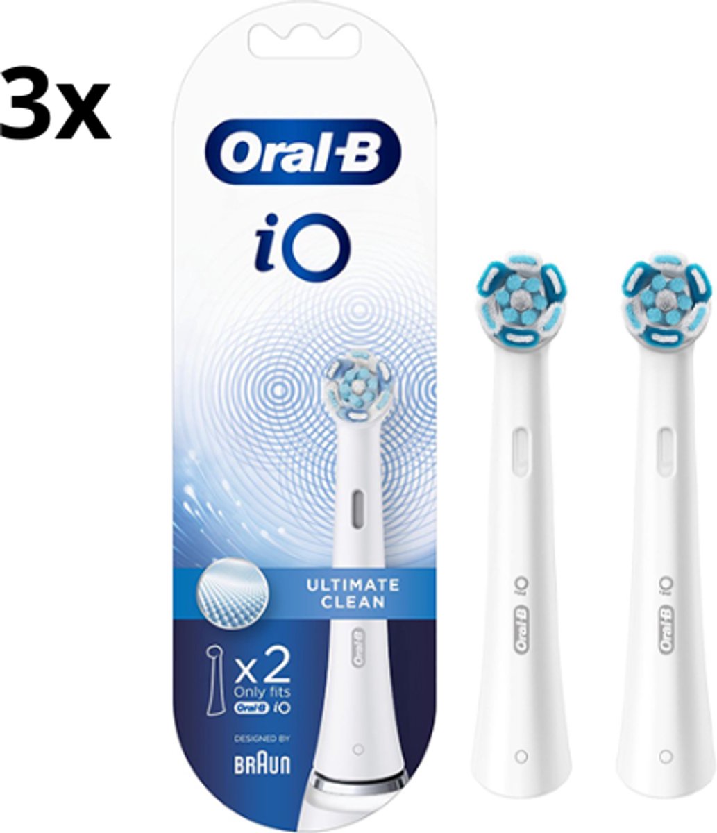 Oral-B iO Ultimate Clean Opzetborstels Wit - 3 x 2 stuks