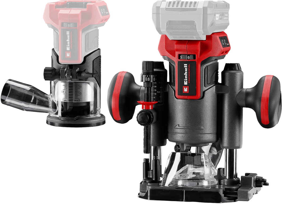 EINHELL Accu boven-/kantenfreesTP-RO 18 Set Li BL bovenfrees thumbnail 2