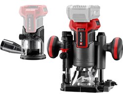 Einhell Professional Accu Boven-/Kantenfrees TP-RO 18 Set Li BL Solo - Power X-Change - 18 V/Li-ion - 6 en 8 mm spantang - Koolborstelloze motor - Incl. diverse accessoires + tas - Excl. accu en lader