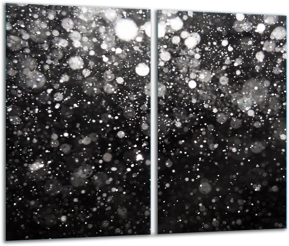 TMK ArtDeko Serie - Snijplank - Glas - 30x52 cm - Zwart