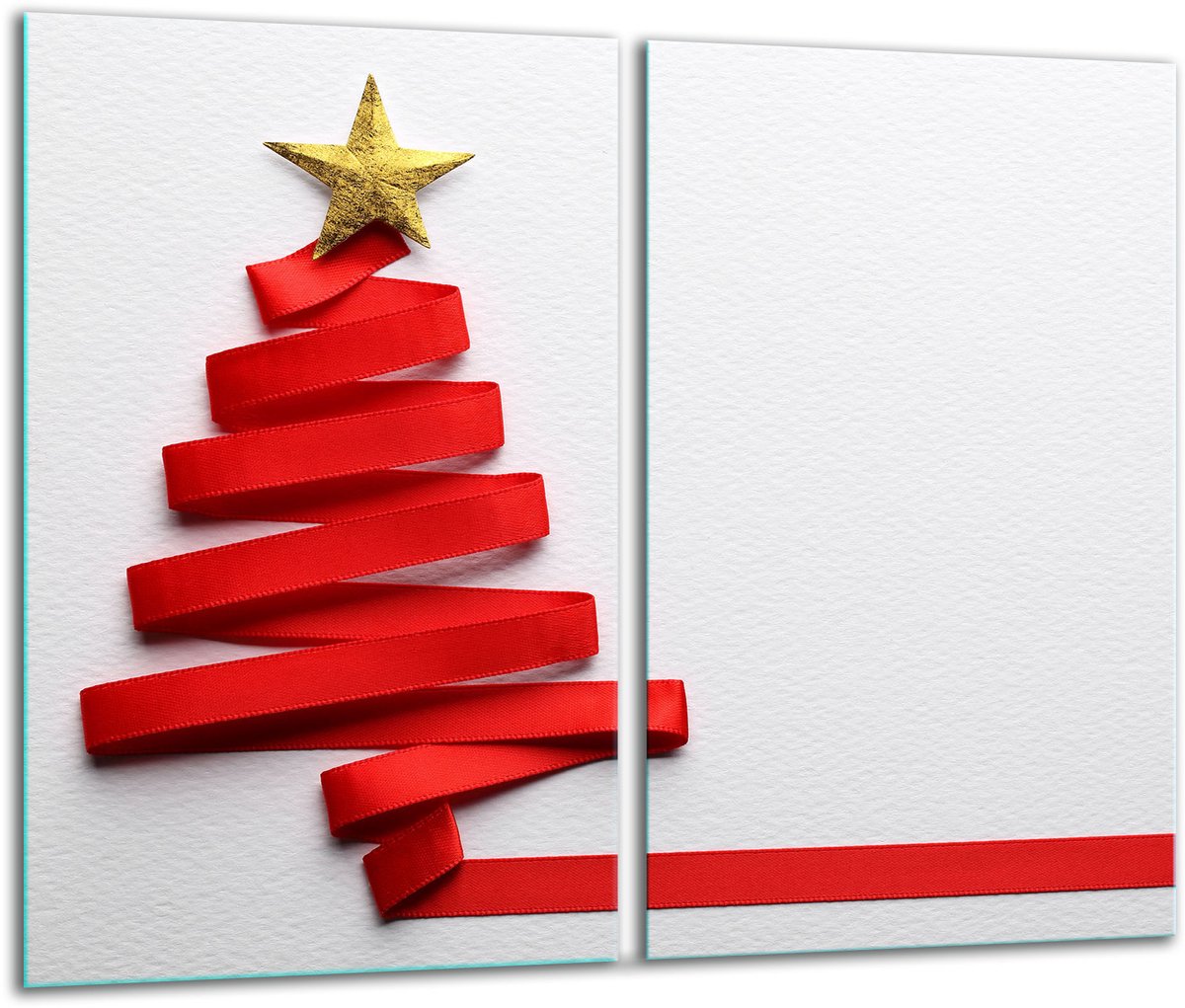 TMK ArtDeko - Snijplank - Glas - 30x52 cm - Kerstthema
