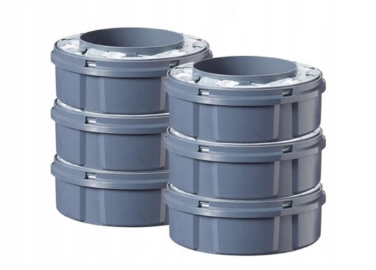Tommee Tippee Twist & Click luieremmer navullingen - verpakking met 6 stuks - 6 x 10,5 m navulcassettes