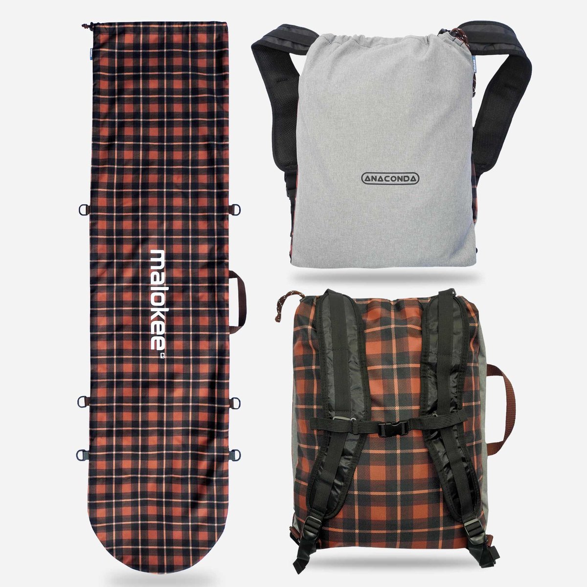 Malokee Anaconda - Snowboardhoes - 2 in 1 - Rugzak - Softshell