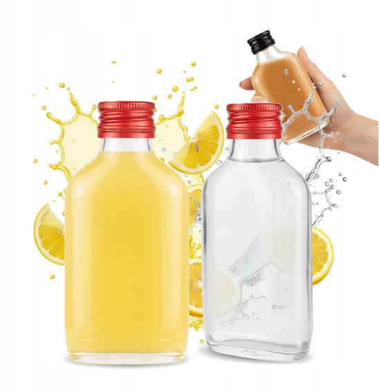 Bimberek - Flaconset 5x - 100ml - Glazen Schenkfles - Cadeau Voor Bruiloft van Bimberek — afbeelding 3