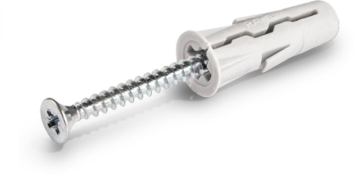 Rawlplug UNO Serie - Universele Pluggen - 10 mm - Met Schroef 6,0x60 mm