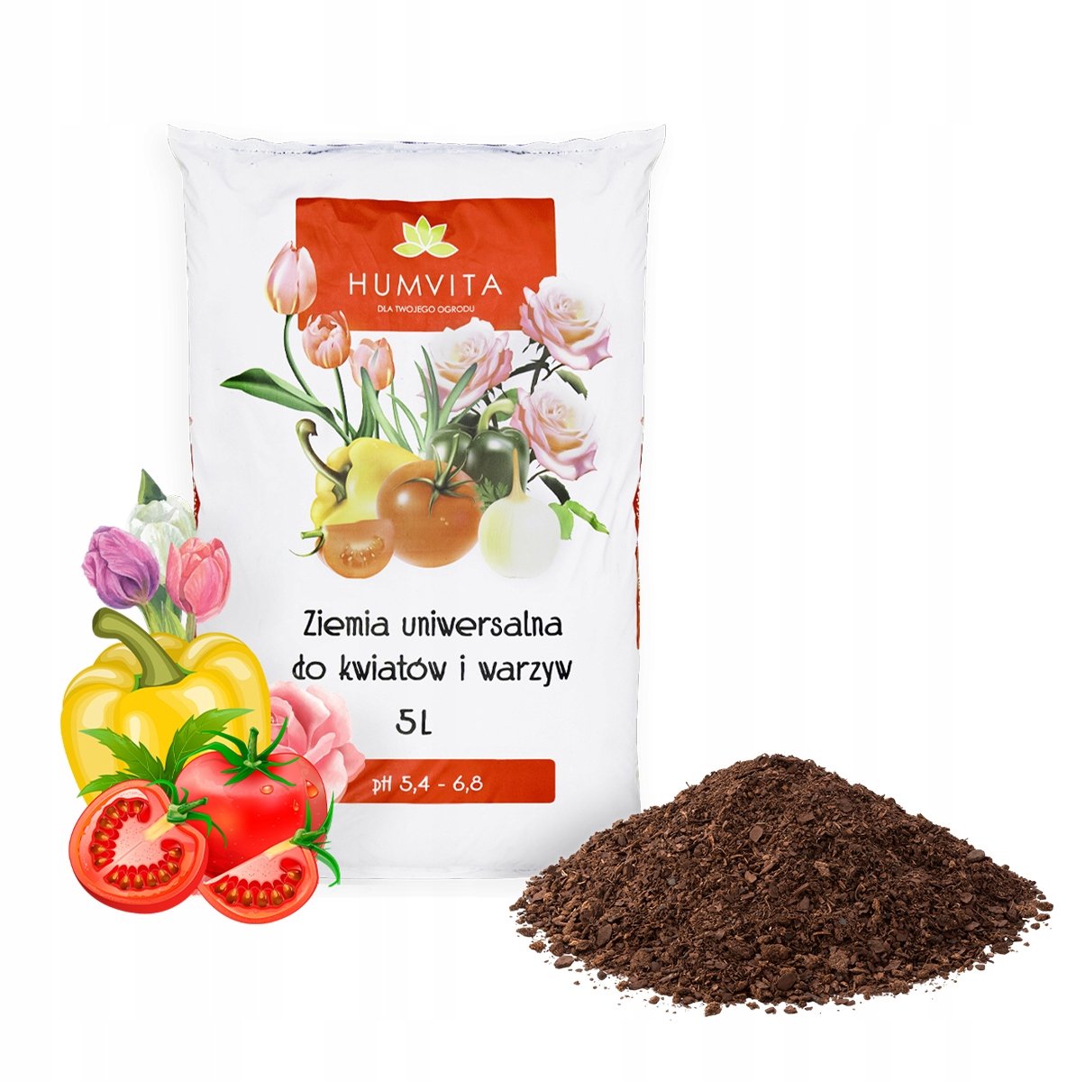 Bimberek - Universele Potgrond - Voor bloemen en groente - 5L