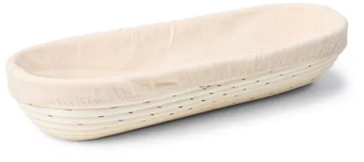 Patisse Rijsmand met Deegkleed – Ovaal – 28 x 13 cm – Rotan