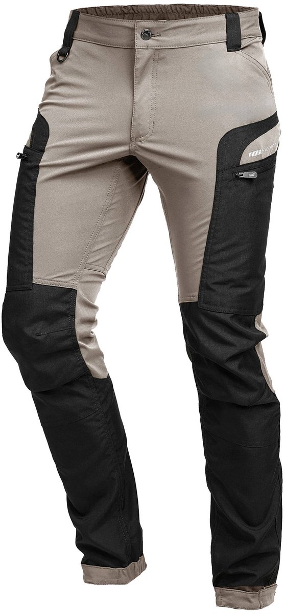 PUMA Workwear Pro One Adventure Outdoorbroek heren – wandelbroek & werkbroek – stretch versterkt & robuust – Desert Bruin