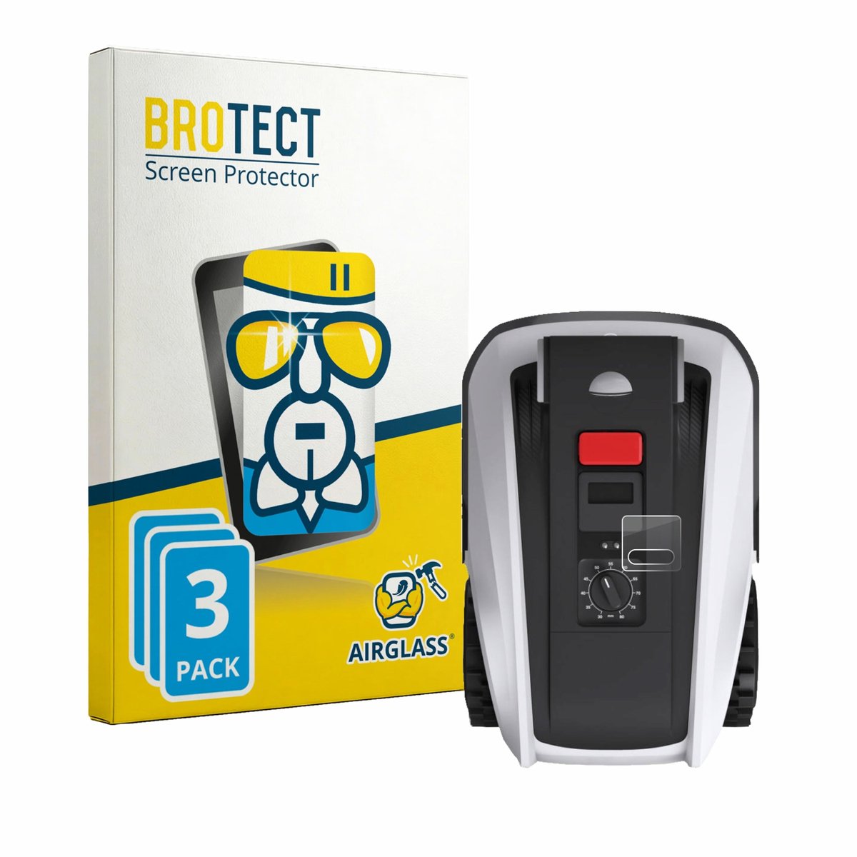 Screenprotector 3 Stuks voor Ecovacs Goat O800 RTK Beschermglas transparant