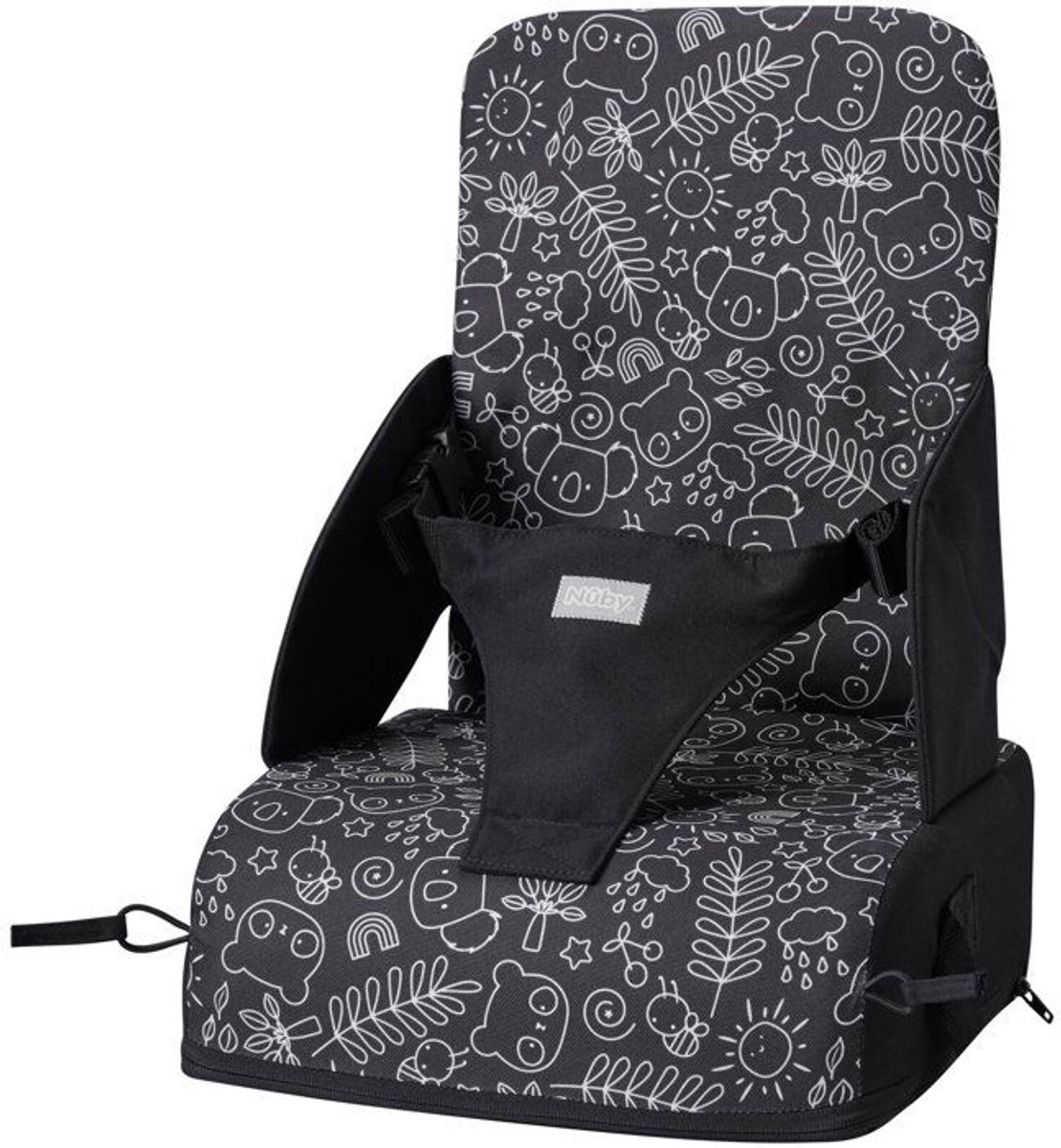 NUBY Panda Kinderstoelverhoger - Opvouwbaar - Schuim - Waterdicht - Vanaf 6 maanden
