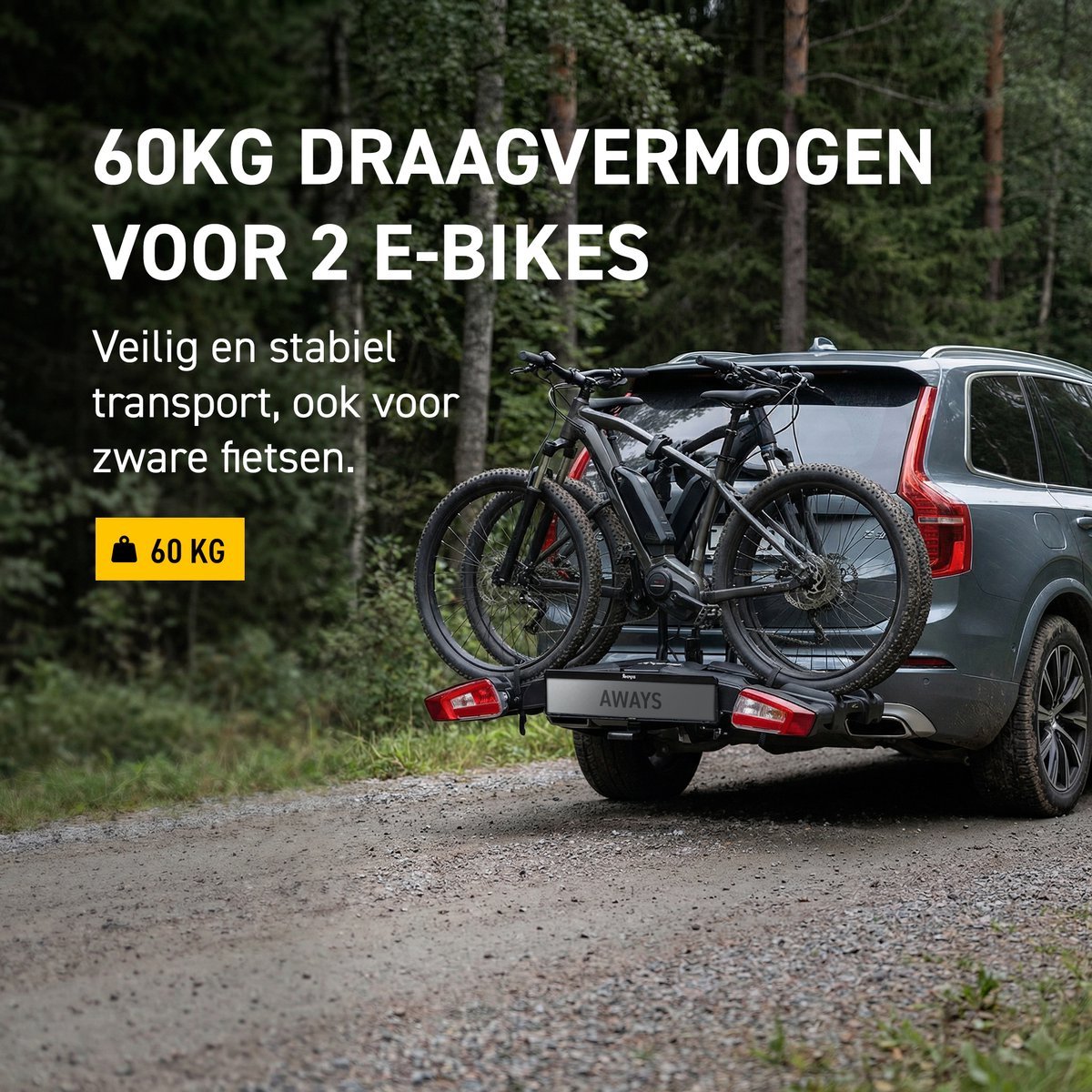 Aways Fietsendrager 2 fietsen met oprijgoot thumbnail 2