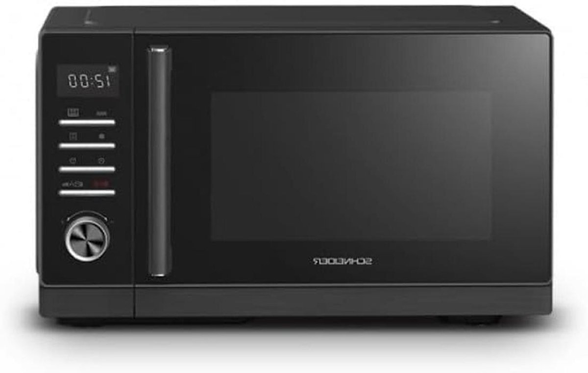 Magnetron met grill - Oven met grill - Snel gerechten bereiden - 25 liter inhoud - 28.8 cm draaiplateau - Zwart